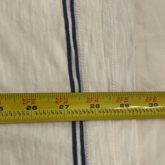 Nautica Jeans Co. White Striped Polo Shirt Men's Size XXL 2XL Crest Retro - Picture 5 of 10